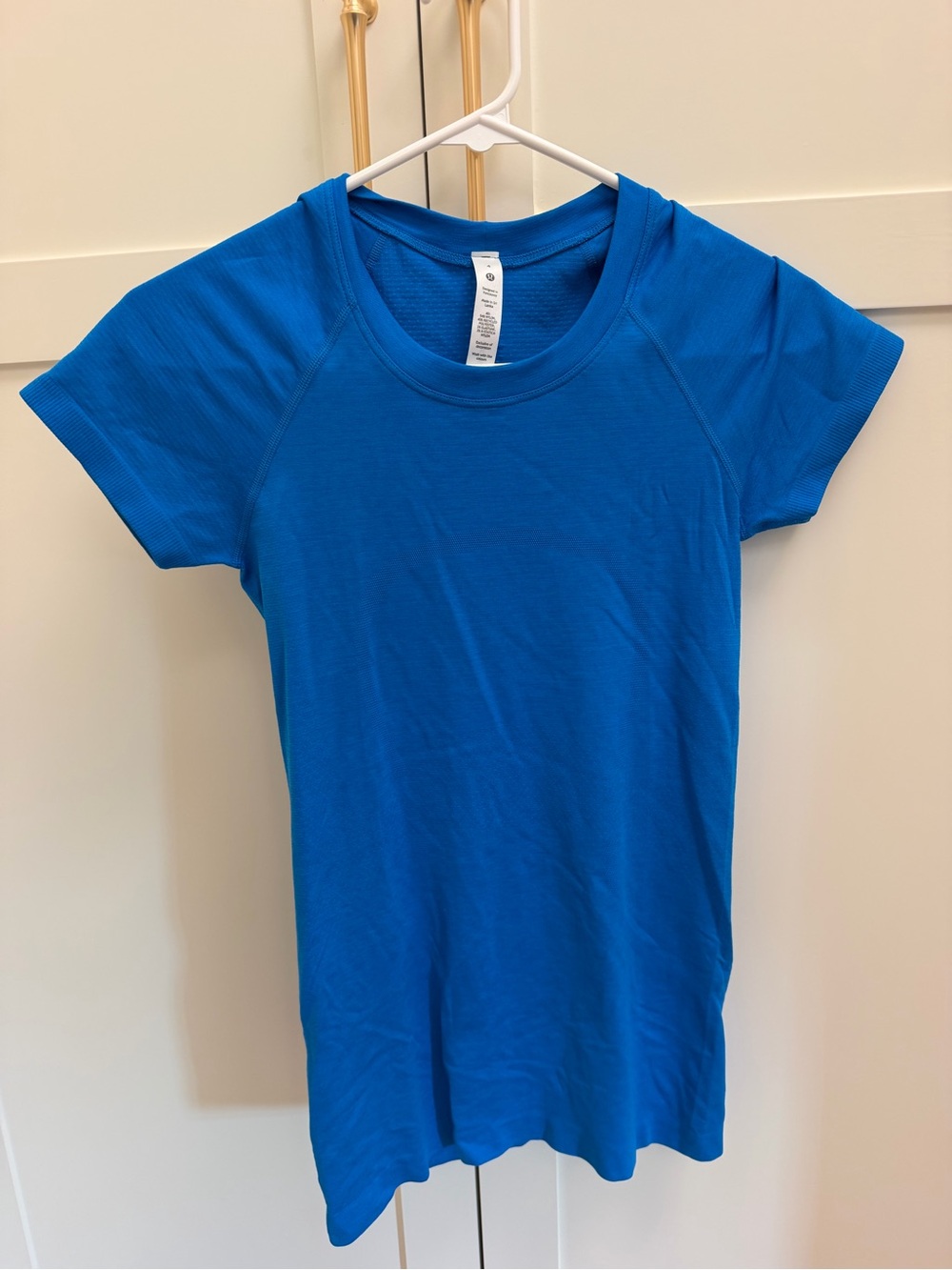 lululemon athletica Bright Blue Short-Sleeve Crew Tee